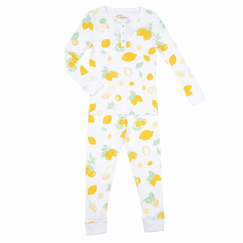 Averie Sleep Alegra Lemons Classic Japanese Satin Pajama Set