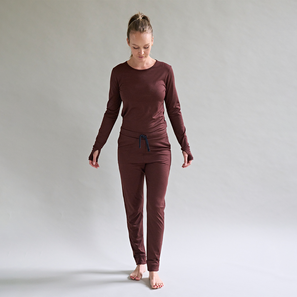 50% Off Smalls Women's Merino 190g Lightweight Wool Trousers in Chocolate  Brown